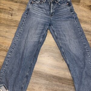 American Eagle Outfitters high-rise baggy wide-leg jeans